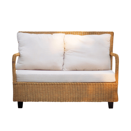 โซฟา 2 ที่นั่ง หวายแท้ PISAMAI รุ่น COUPLE SOFA แนว HOMIE MODERN โซฟานั่งเล่น ขนาด 130*85*96 CM สีธรรมชาติ_0